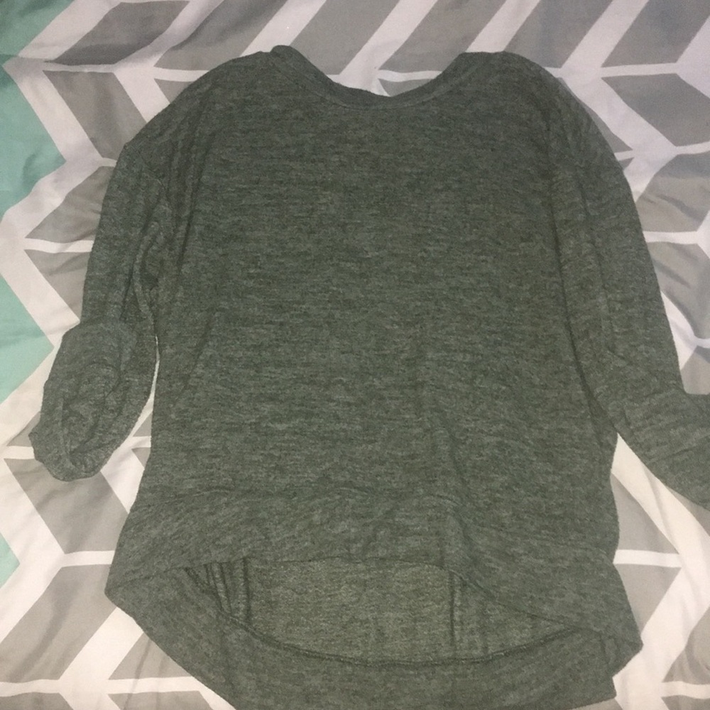 Green warm sweater